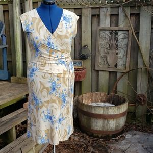 Sirens -  beige and blue dress L